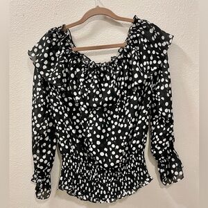 Allison Taylor Off-the-Shoulder Peasant-Style Blouse